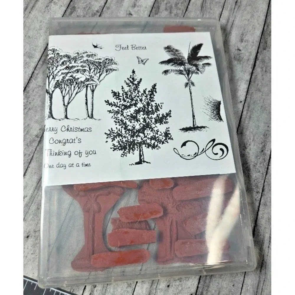Innovative Stamp Creations Marvels of Nature Trees Unmounted Rubber Stamp Set